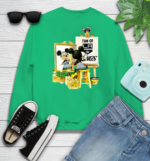 NHL Hockey Los Angeles Kings Mickey Drawing Shirt 31