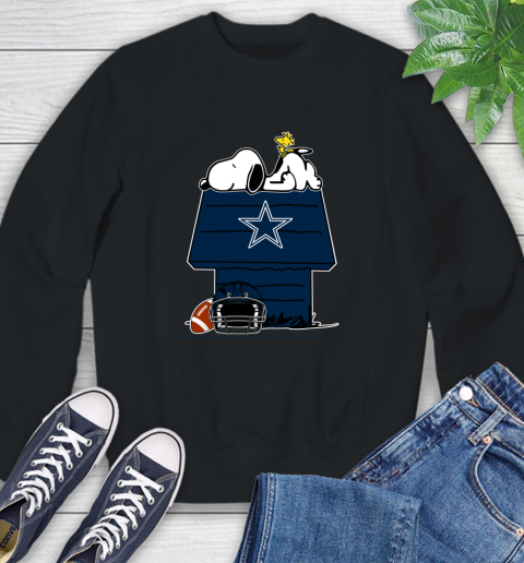 Dallas Cowboys NFL Football Snoopy Woodstock The Peanuts Movie Sweatshirt 2