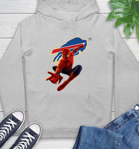 NFL Spider Man Avengers Endgame Football Buffalo Bills Hoodie 6