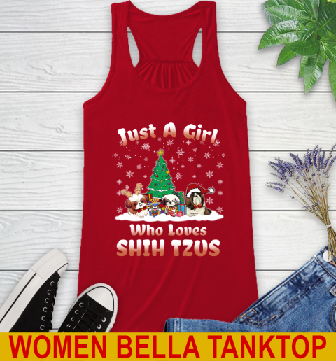 Christmas Just a girl who love shih tzus dog pet lover 40