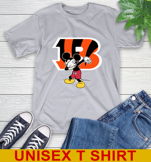 Cincinnati Bengals NFL Football Dabbing Mickey Disney Sports T-Shirt 6