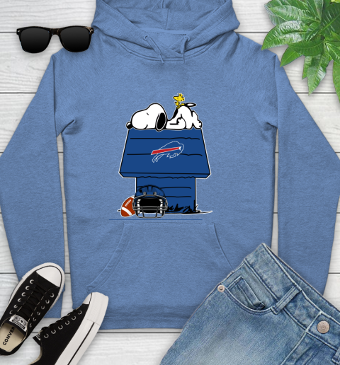 Buffalo Bills NFL Football Snoopy Woodstock The Peanuts Movie Youth Hoodie 12