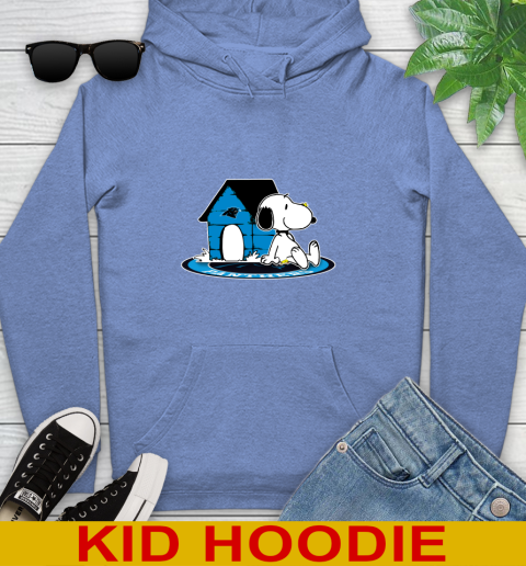 NFL Football Carolina Panthers Snoopy The Peanuts Movie Shirt Youth Hoodie 12