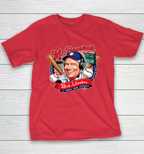 Bob Uecker  Mr Baseball Front Row Legend Funny Youth T-Shirt 7