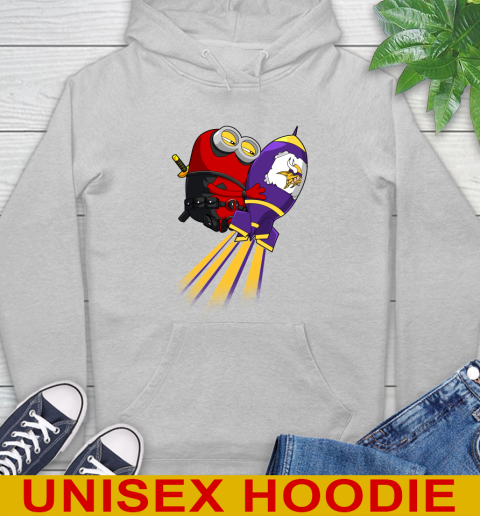 NFL Football Minnesota Vikings Deadpool Minion Marvel Shirt Hoodie 6