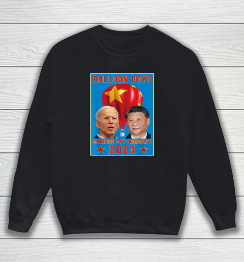 Chinese Surveillance Balloon Boys  Joe Biden vs Xi Jinping Sweatshirt