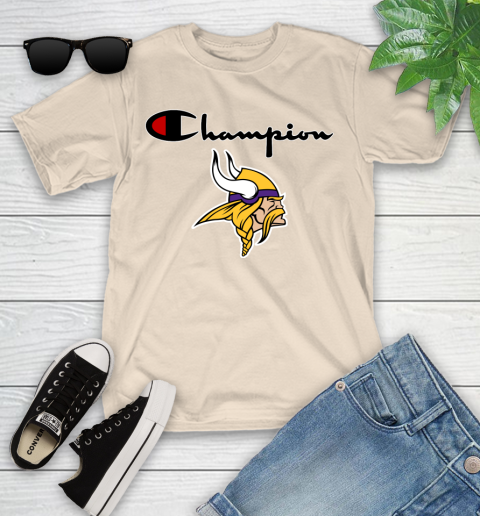 NFL Football Minnesota Vikings Champion Shirt Youth T-Shirt 9