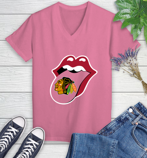 Chicago Blackhawks NHL Hockey Lips I Root For My Team Adoring Fan 89