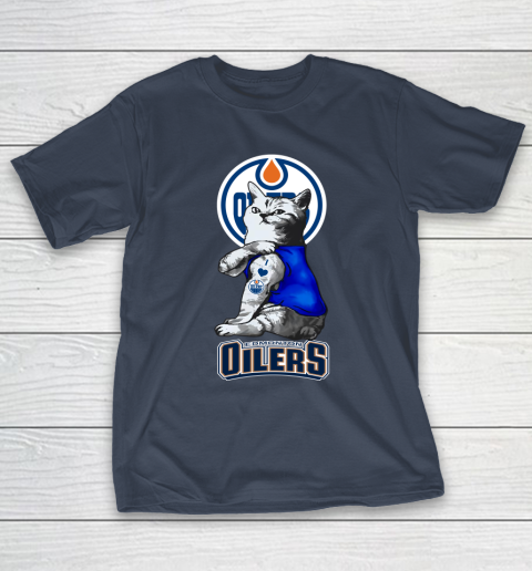 NHL My Cat Loves Edmonton Oilers Hockey T-Shirt 3