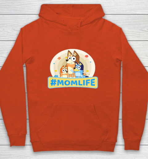 Bluey Mom Family For Life Youth Hoodie 3
