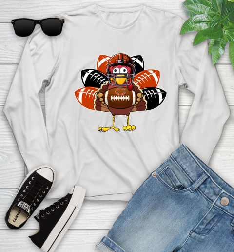 Chicago Bears Turkey Thanksgiving Day Youth Long Sleeve