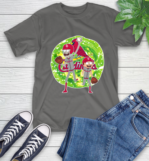 MLB St.Louis Cardinals Rick And Morty Baseball Sports T-Shirt 9