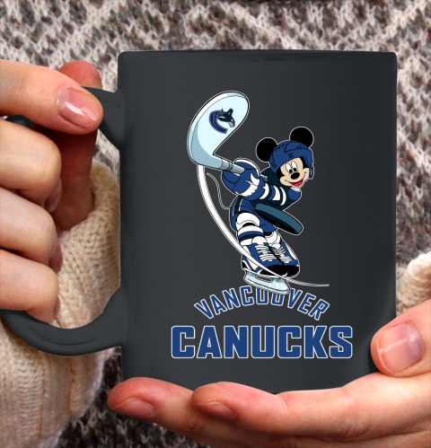 NHL Hockey Vancouver Canucks Cheerful Mickey Mouse Shirt Ceramic Mug 11oz