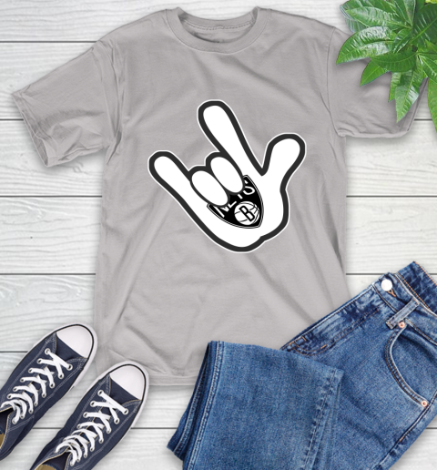 Brooklyn Nets NBA Basketball Mickey Rock Hand Disney T-Shirt 12