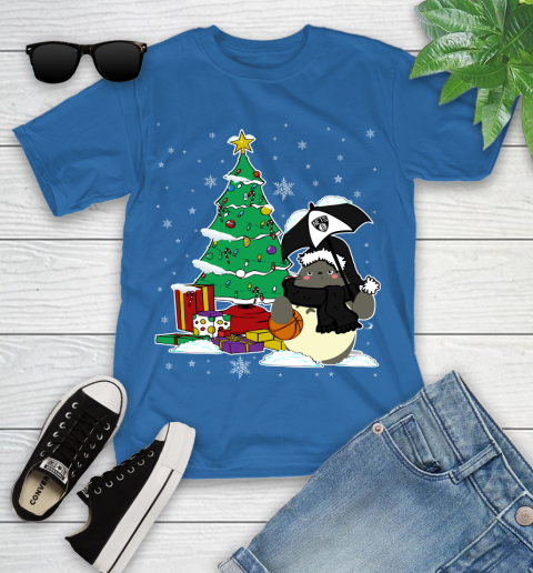 Brooklyn Nets NBA Basketball Cute Tonari No Totoro Christmas Sports Youth T-Shirt 12