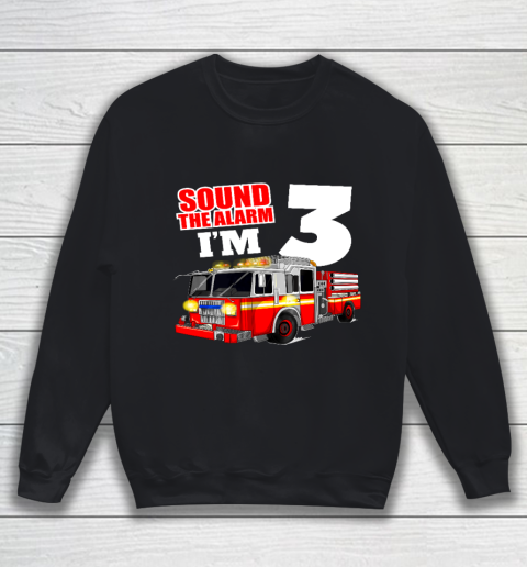 Kids Fire Truck 3rd Birthday T Shirt Boy Firefighter 3 Years Old Sweatshirt