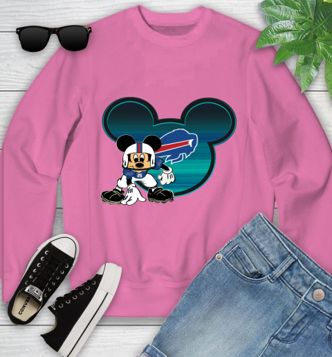 NFL Buffalo Bills Mickey Mouse Disney Football T Shirt Youth Sweatshirt 7