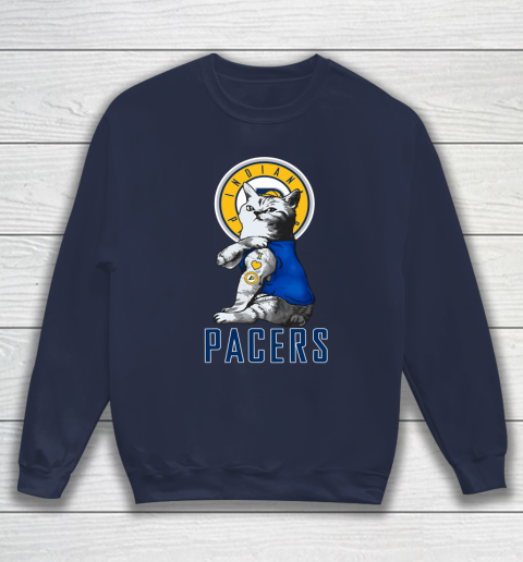 NBA Basketball My Cat Loves Indiana Pacers Sweatshirt 2