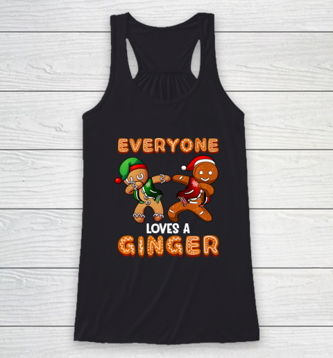 Everyone Loves A Ginger Dab Christmas Racerback Tank