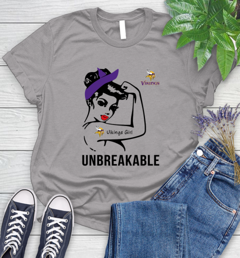 NFL Minnesota Vikings Girl Unbreakable Football Sports Women's T-Shirt - Image 4