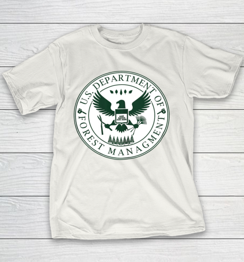 Make America Rake Again US Department Of Forest Managment Youth T-Shirt