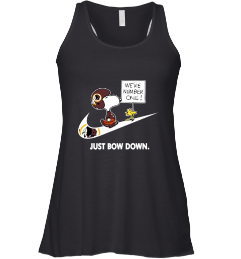 Washington Redskins Are Number One – Just Bow Down Snoopy Racerback Tank