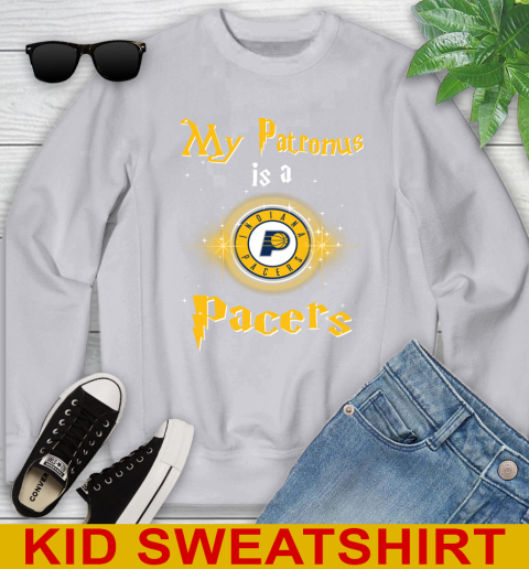 NBA Basketball Harry Potter My Patronus Is A Indiana Pacers Youth Sweatshirt 3