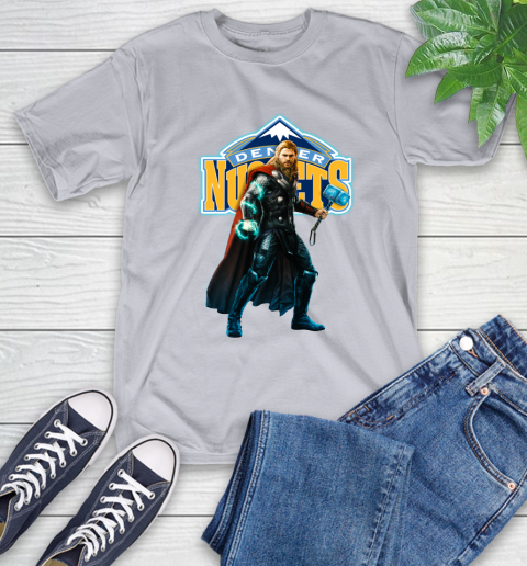 NBA Thor Avengers Endgame Basketball Denver Nuggets T-Shirt 6