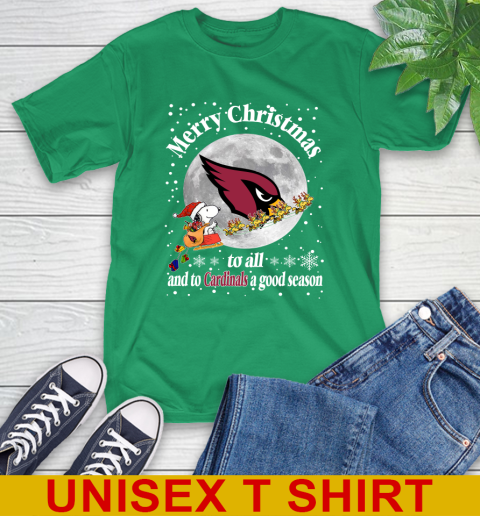 Arizona Cardinals Merry Christmas To All And To Cardinals A Good Season NFL Football Sports T-Shirt 7
