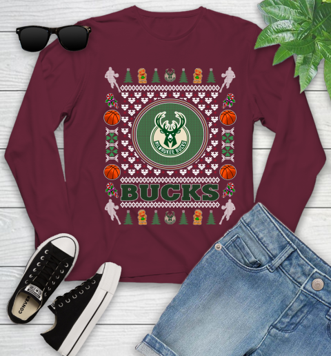 Milwaukee Bucks Merry Christmas NBA Basketball Loyal Fan Ugly Shirt 129