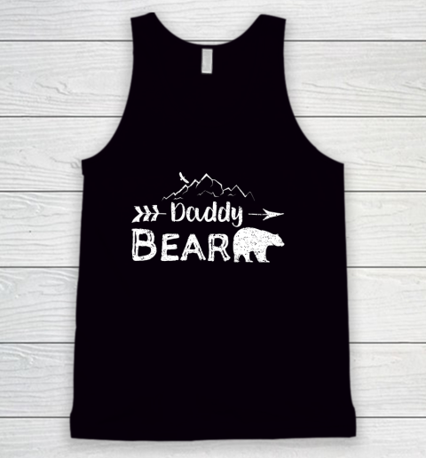 Mens Daddy Bear Shirt Matching Family Mama Papa Bear Camping Tank Top