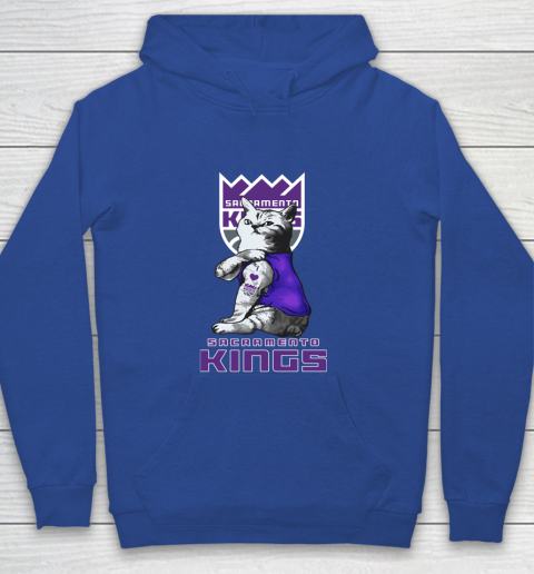 NBA Basketball My Cat Loves Sacramento Kings Youth Hoodie 6