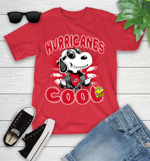 NHL Hockey Carolina Hurricanes Cool Snoopy Shirt Youth T-Shirt 11