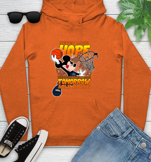 Minnesota Timberwolves NBA Basketball Mickey Disney Never Lose Hope Youth Hoodie 4