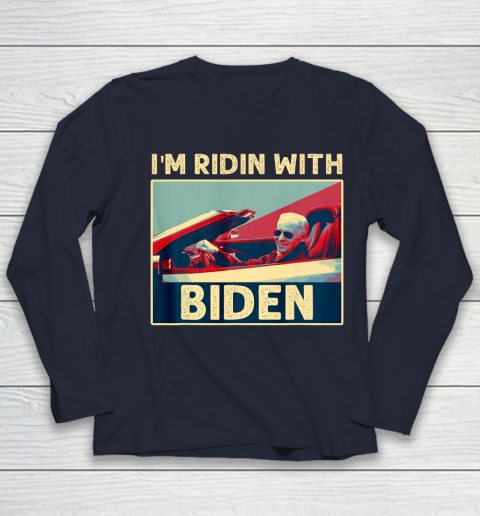 I'm Riding With Joe Biden Youth Long Sleeve 2