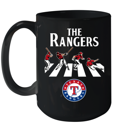 MLB Baseball Texas Rangers The Beatles Rock Band Shirt Ceramic Mug 15oz