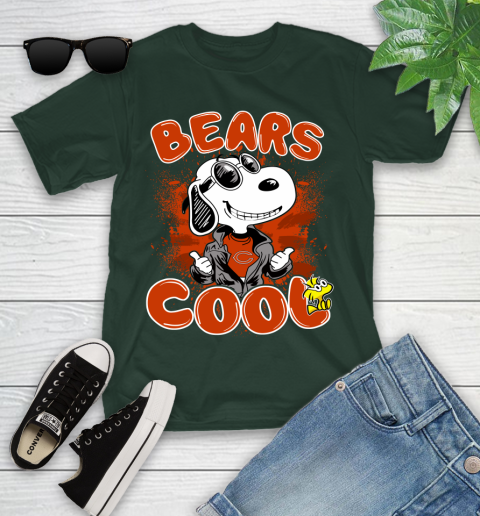 NFL Football Chicago Bears Cool Snoopy Shirt Youth T-Shirt 4
