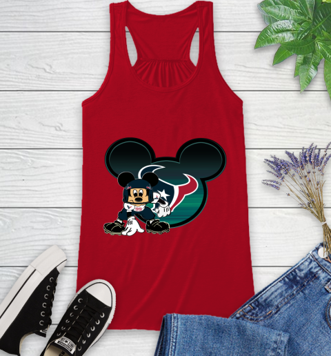 NFL Houston Texans Mickey Mouse Disney Football T Shirt Racerback Tank 6