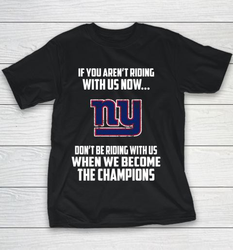 NFL New York Giants Football We Become The Champions Youth T-Shirt