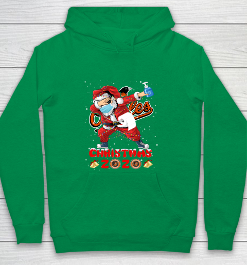 Baltimore Orioles Funny Santa Claus Dabbing Christmas 2020 MLB Youth Hoodie 4