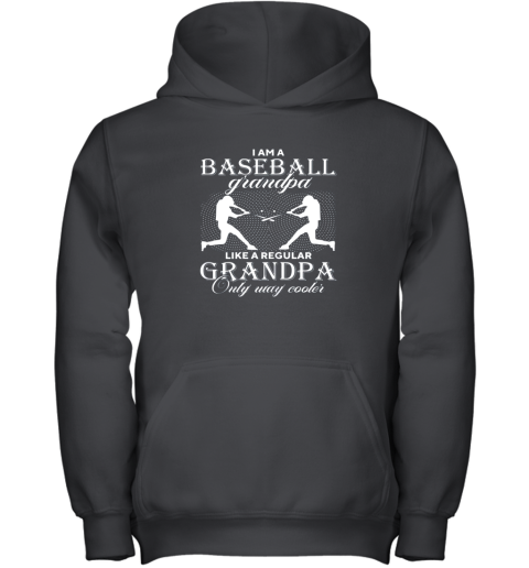 I Am A Baseball Grandpa  Only Way Cooler Funny Gift Youth Hoodie