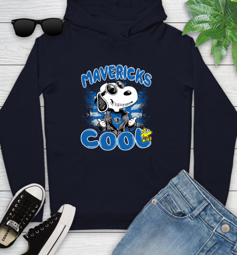 NBA Basketball Dallas Mavericks Cool Snoopy Shirt Youth Hoodie 3