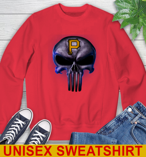 Pittsburgh Pirates MLB Baseball Punisher Skull Sports Sweatshirt 12