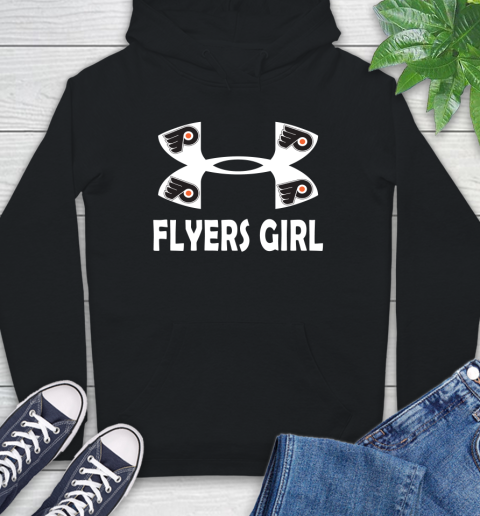 NHL Philadelphia Flyers Girl Under Armour Hockey Sports Hoodie