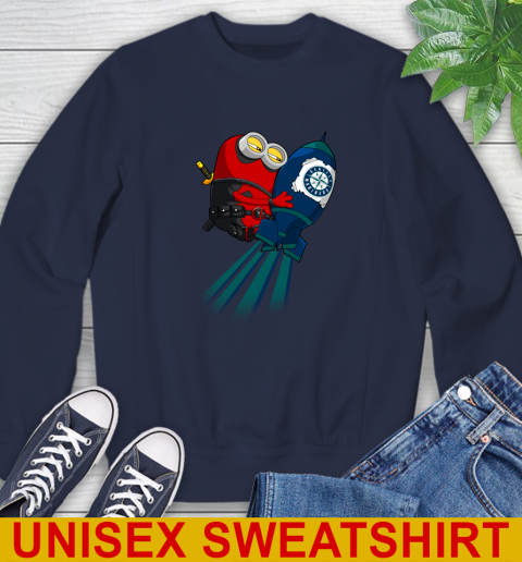 MLB Baseball Seattle Mariners Deadpool Minion Marvel Shirt Sweatshirt 2