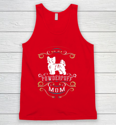 Dog Mom Shirt Powderpuff Mom Chinese Crested Dog Tank Top 5