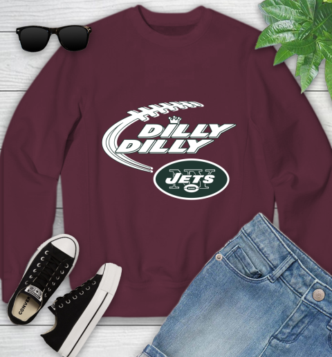 NFL New York Jets Dilly Dilly Football Sports Youth Sweatshirt 5
