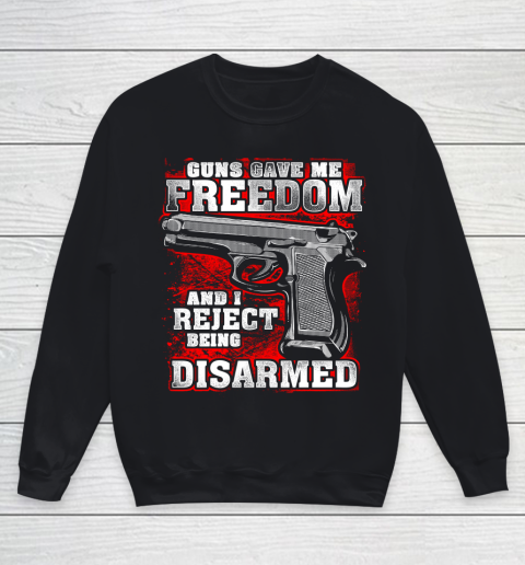 Veteran Shirt Gun Control Freedom Disarmed Youth Sweatshirt