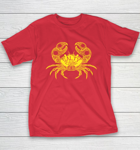 Salty To The Core Crab Youth T-Shirt 7
