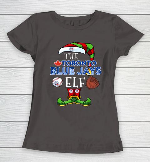 Toronto Blue Jays Christmas ELF Funny MLB Women's T-Shirt 7